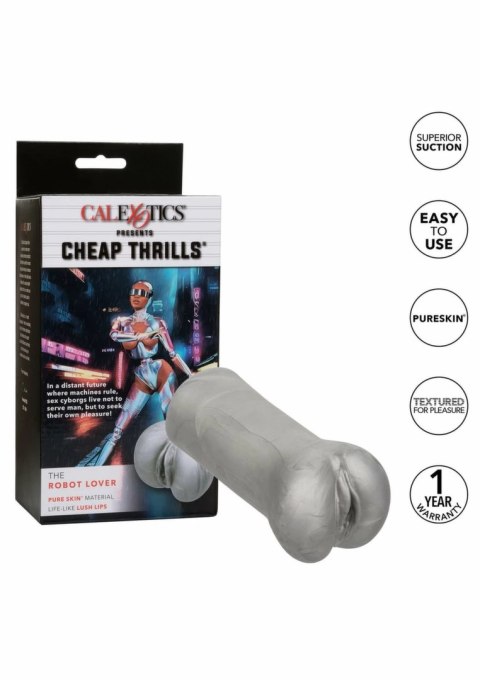 CalExotics Cheap Thrills The Robot Lover maszyna intymna Pure Skin 15 cm