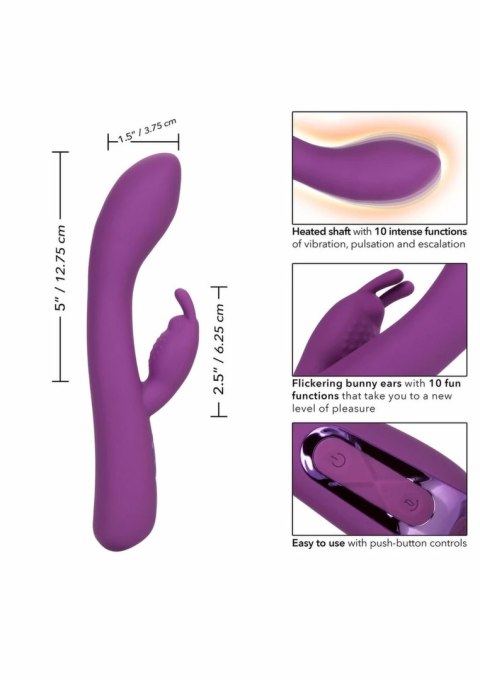 CalExotics Elite Warming Rabbit silikonowy model z funkcją podgrzewania