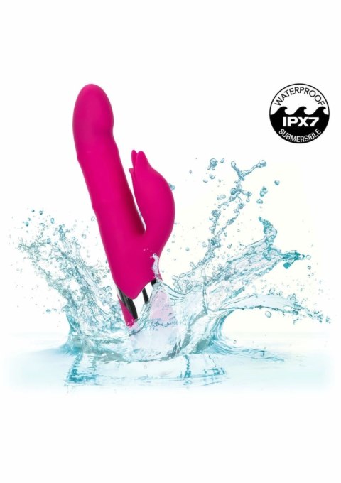 CalExotics Enchanted Embrace podwojny stymulator silikonowy IPX7 USB fioletowy