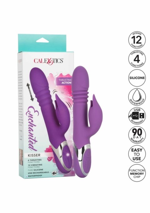 CalExotics Enchanted Kisser silikonowy model z rotacją i 12 trybami wibracji