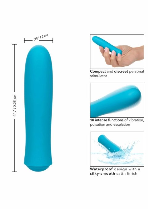 CalExotics Kyst T.C.B. Vibrator mini masażer 10 trybow, ładowalny, satynowy