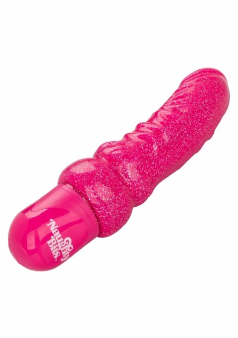 CalExotics Lady Boner Bendable Vibrator rożowy elastyczny model z brokatem