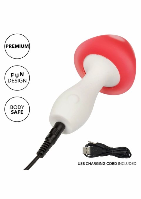 CalExotics Naughty Bits Muff Shroom Playful Massager mini, 10 trybow, fioletowy