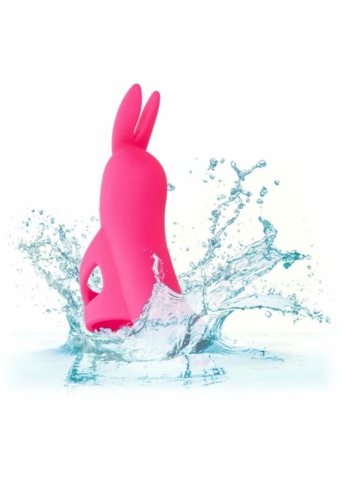 CalExotics Neon Vibes The Flirty Vibrator silikonowy model z uszkami, fioletowy