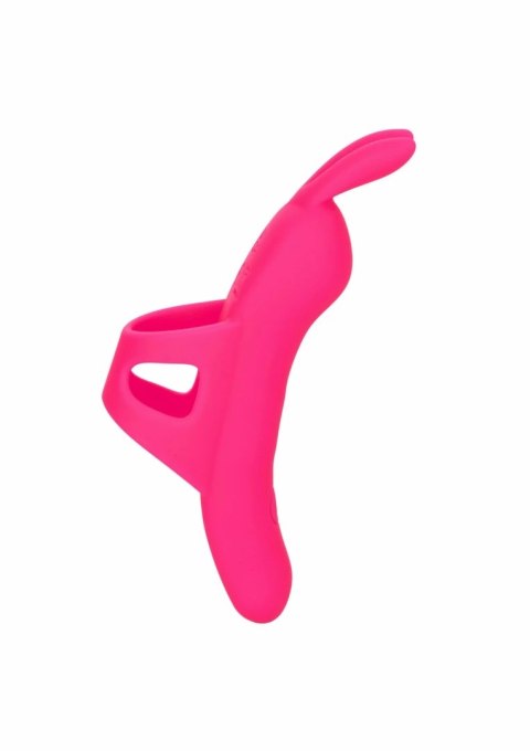 CalExotics Neon Vibes The Flirty Vibrator silikonowy model z uszkami, fioletowy