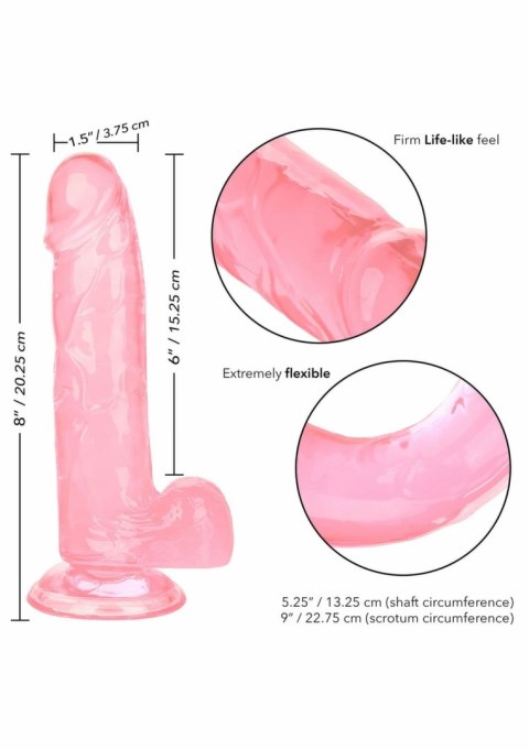 CalExotics Queen Size Dong 6 inch - model z przyssawką, długość 15 cm, beżowy