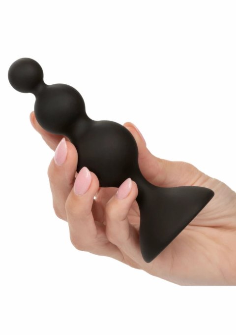CalExotics Silicone Beaded Anal Kit zestaw silikonowy 3 rozmiary czarny