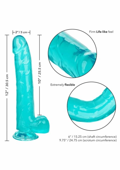 CalExotics Size Queen Dong 10 inch - model anatomiczny, długość 25 cm, naturalny kolor