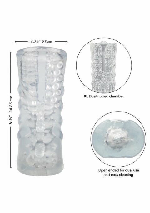 Cyclone Dual Chamber Stroker XL przezroczysty system podwojnych komor