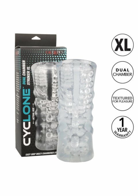 Cyclone Dual Chamber Stroker XL przezroczysty system podwojnych komor