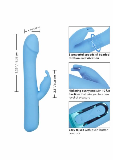 Elite Rotating Rabbit masażer intymny z rotacją i wibracją, fioletowy