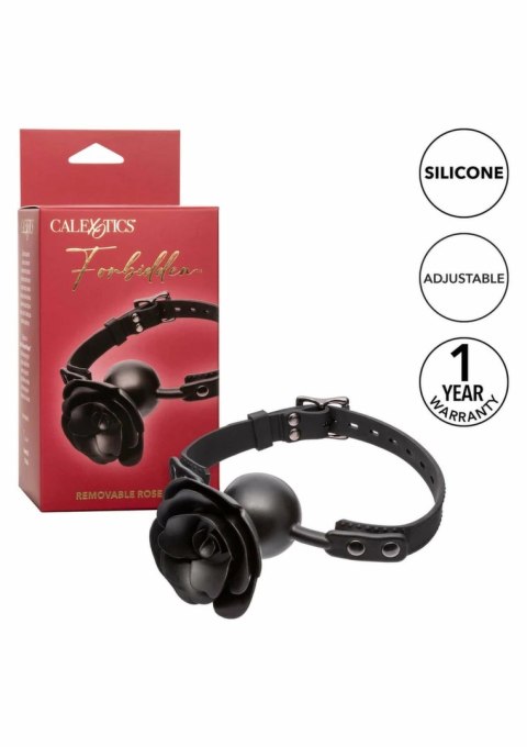 Forbidden Removable Rose Gag silikonowy z odpinaną rożą, regulowany
