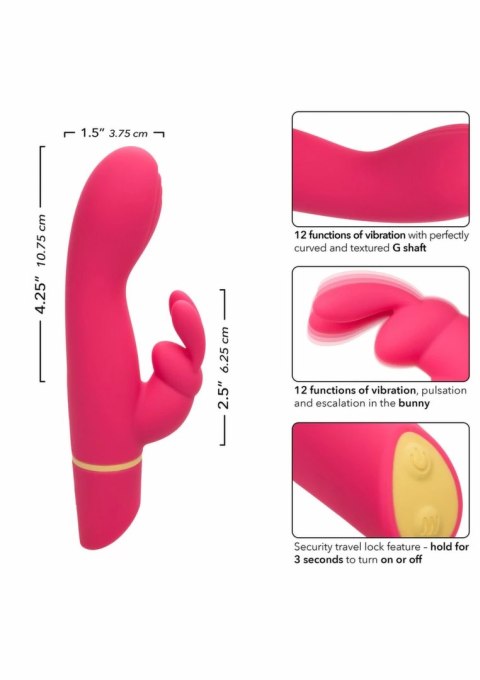 Love Bunny G Bunny - wibrujący masażer punktowy, 12 trybow, rożowy