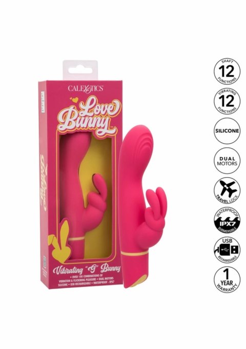 Love Bunny G Bunny - wibrujący masażer punktowy, 12 trybow, rożowy