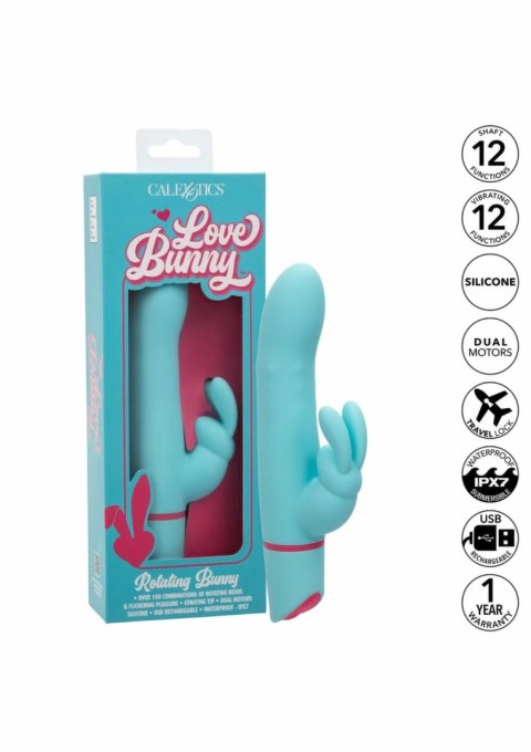 Love Bunny Rotating Bunny - masażer intymny z rotacją i 12 trybami