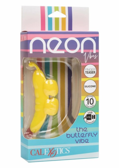 Neon Vibes The Butterfly Vibe silikonowy masażer IPX7 fioletowy