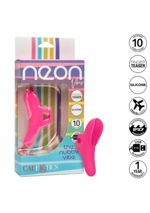 Neon Vibes The Nubby Vibrator silikonowy, wodoodporny, 10 trybow, USB
