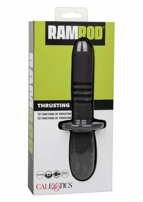Ramrod Thrusting - sonda intymna z funkcją ruchu i wibracji, silikon