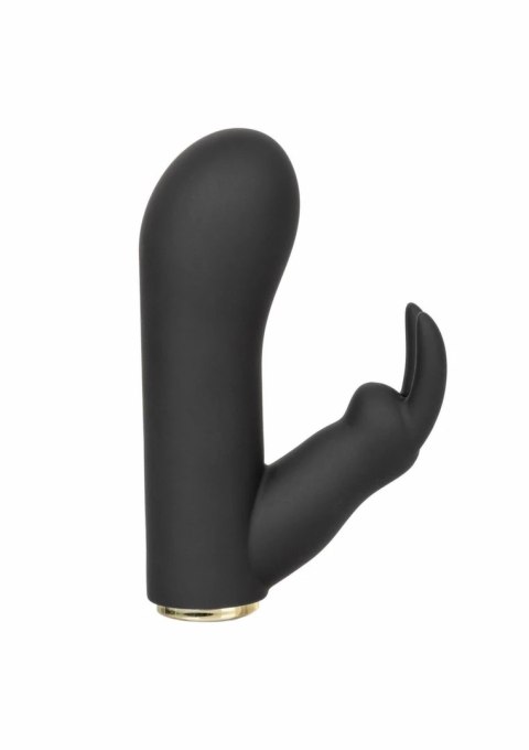 Raven Bunny mini masażer dwufunkcyjny silikonowy IPX7 USB czarny