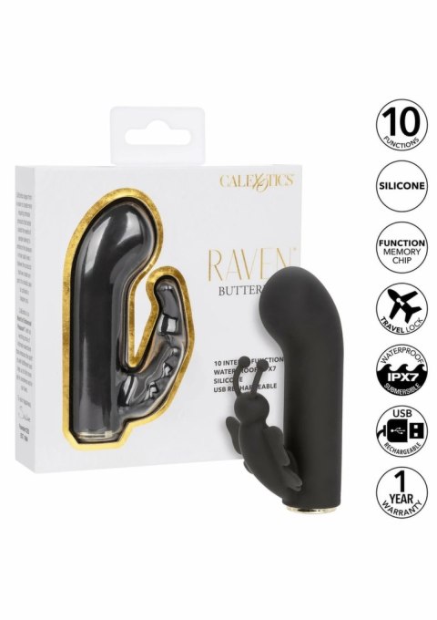 Raven Butterfly mini masażer dwupunktowy z motywem motyla 716770109897