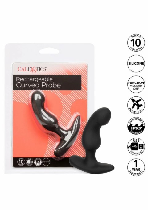 Rechargeable Curved Probe silikonowa sonda ładowalna IPX7 10 trybow