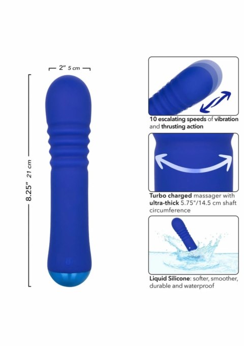 Thicc Chubby Thrusting Wand masażer z funkcją ruchu i wibracji 14,5 cm