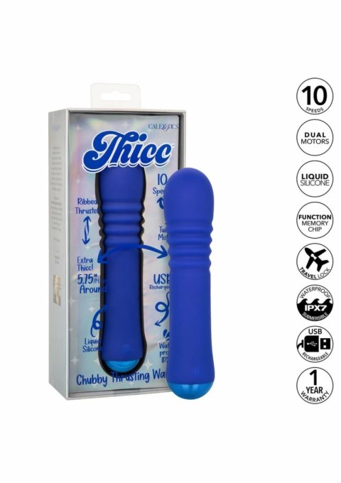 Thicc Chubby Thrusting Wand masażer z funkcją ruchu i wibracji 14,5 cm