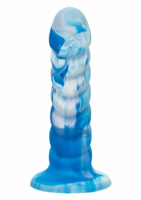 Twisted Love Twisted Ribbed Probe silikonowy z przyssawką czarny