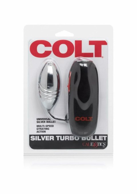 COLT Turbo Bullet - wibrujący system intymny, srebrny, duży rozmiar