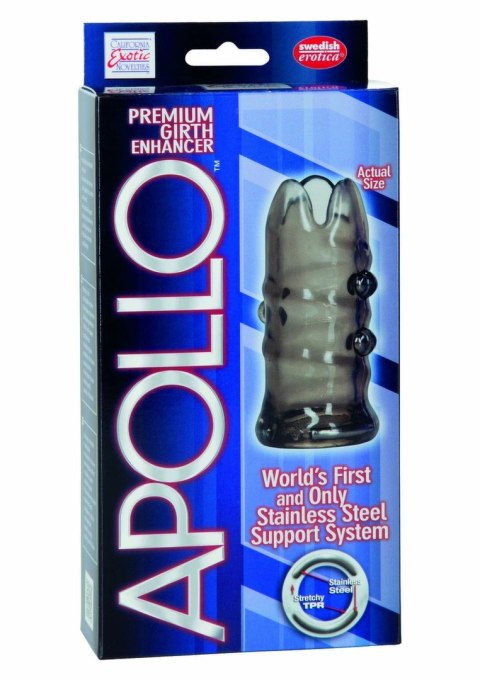 CalExotics Apollo Premium Girth Enhancers - elastyczne pierścienie wspierające, stal nierdzewna