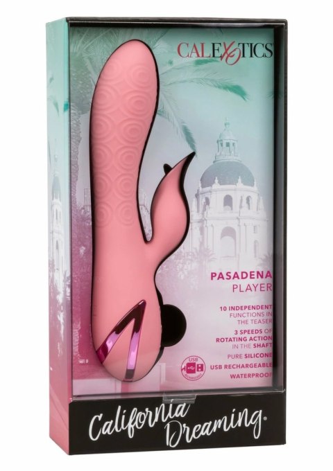 CalExotics California Dreaming Pasadena Player silikonowy masażer 2w1 USB