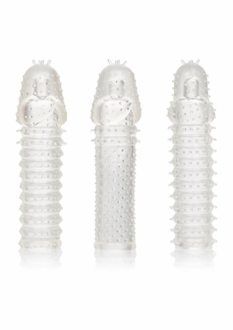 CalExotics Extension Kit 3 szt. - zestaw elastycznych nakładek powiększających