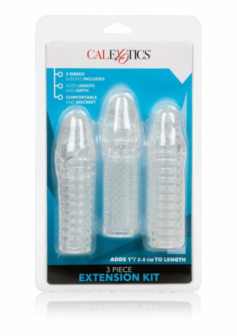 CalExotics Extension Kit 3 szt. - zestaw elastycznych nakładek powiększających