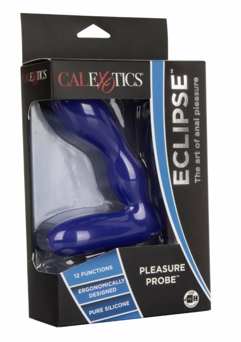 CalExotics Eclipse Pleasure Probe silikonowa sonda intymna bezprzewodowa 12 trybow