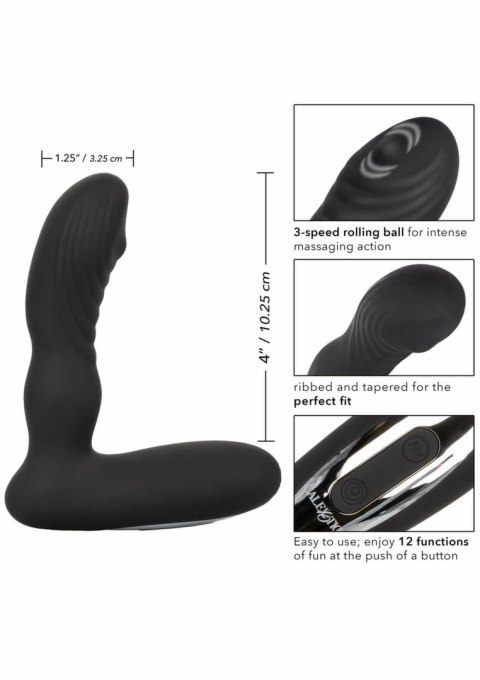 CalExotics Eclipse Roller Ball Probe silikonowy masażer z ruchomą kulką