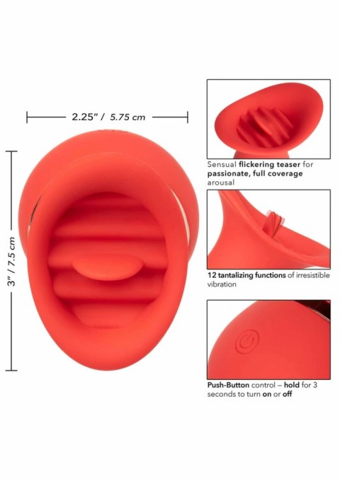 CalExotics French Kiss Charmer mini masażer silikonowy 12 trybow USB