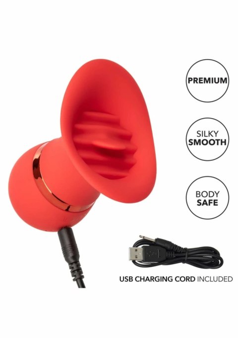 CalExotics French Kiss Charmer mini masażer silikonowy 12 trybow USB