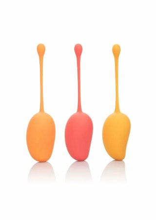 CalExotics Kegel Training Set Mango 3-stopniowy zestaw do ćwiczeń mięśni dna miednicy