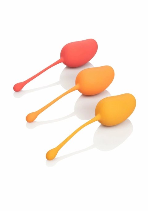 CalExotics Kegel Training Set Mango 3-stopniowy zestaw do ćwiczeń mięśni dna miednicy
