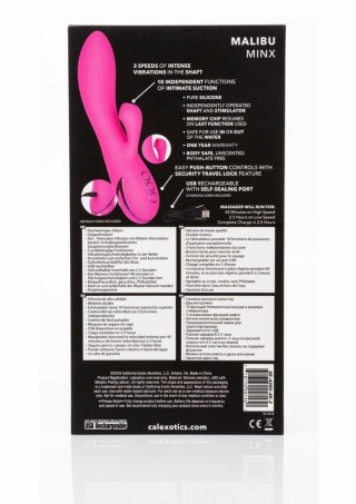CalExotics Malibu Minx silikonowy masażer z funkcją ssania, fioletowy