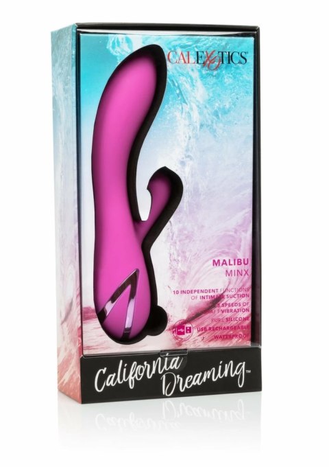 CalExotics Malibu Minx silikonowy masażer z funkcją ssania, fioletowy