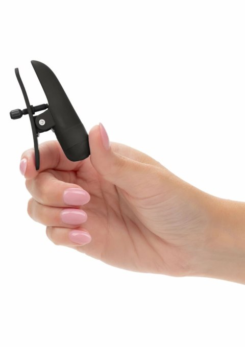 CalExotics Nipplettes - bezprzewodowe, regulowane klipsy wibrujące USB IPX7