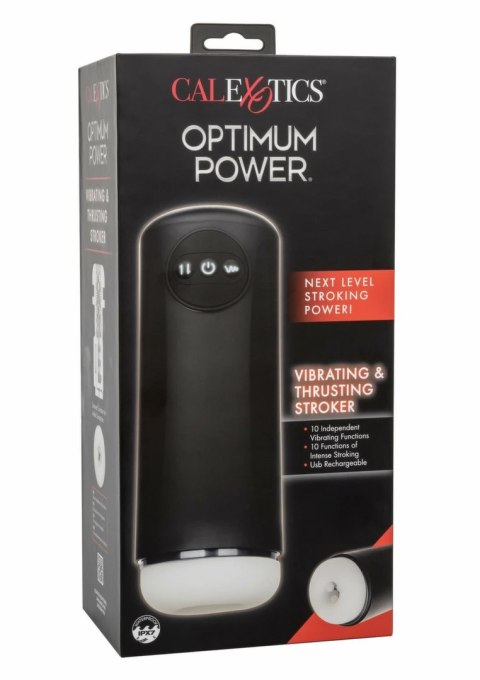 CalExotics Optimum Power Vibrating & Thrusting Stroker IPX7 USB