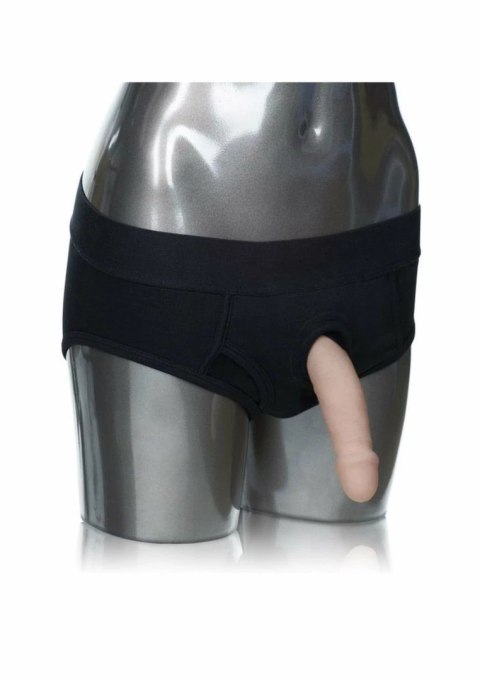 CalExotics Packer Gear Brief Harness czarne majtki z systemem mocowania L/XL