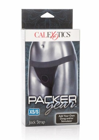 CalExotics Packer Gear Jock Strap - elastyczny pas z kieszenią na wibrator, czarny M/L