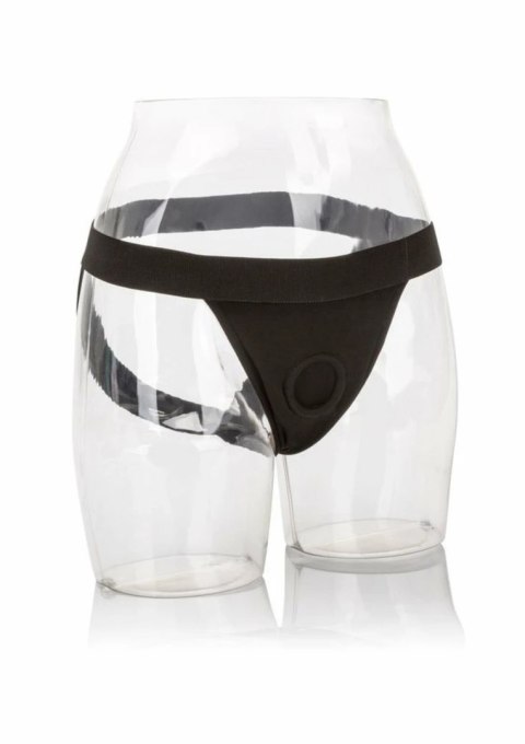 CalExotics Packer Gear Jock Strap - elastyczny pas z kieszenią na wibrator, czarny M/L