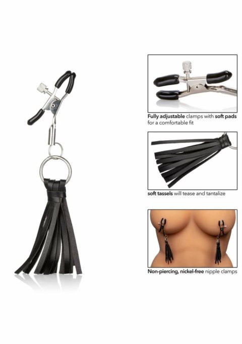 CalExotics Playful Tassels - klamry z ozdobnymi frędzlami, regulowane