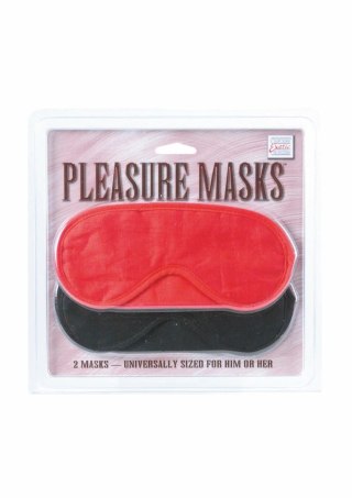 CalExotics Pleasure Masks Zestaw 2 szt. - komfortowe maski na oczy, czarne