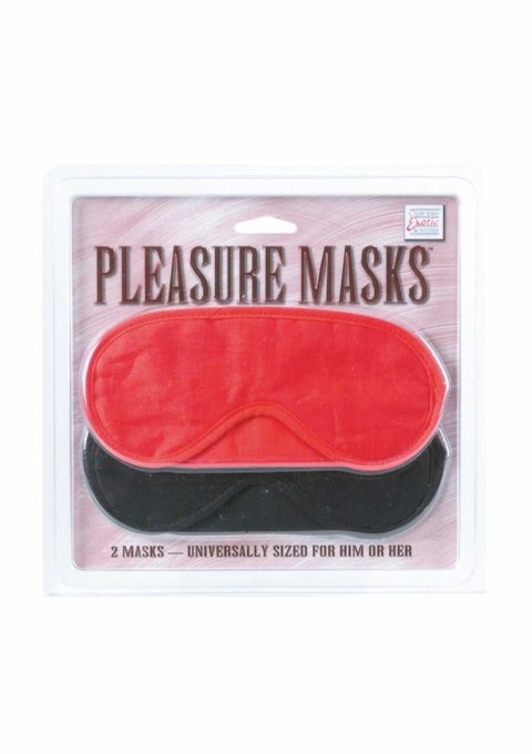 CalExotics Pleasure Masks Zestaw 2 szt. - komfortowe maski na oczy, czarne