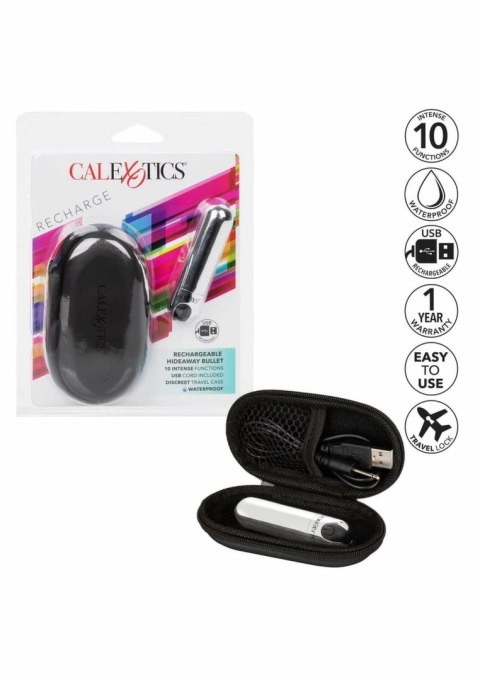CalExotics Rechargeable Hideaway Bullet mini masażer USB 10 trybow